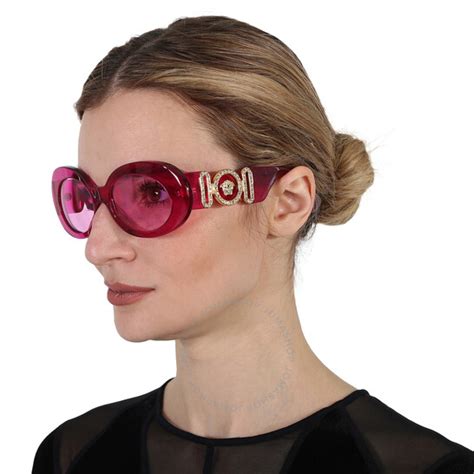 versace fuchsia sunglasses|Versace Fuchsia Oval Ladies Sunglasses VE4426BU 5334/5 54.